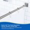 Kenney Mfg Twist & Fit No Tools Decorative Tension Shower Curtain Rod, 42-72in, Polished Pewter KN913C/20HUS - alternate 7